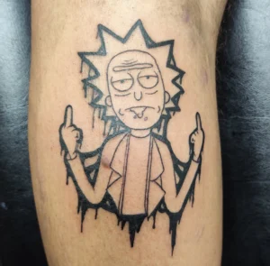 Tatuador en Málaga | Alex Ríos Tattoo blackwork rick malaga