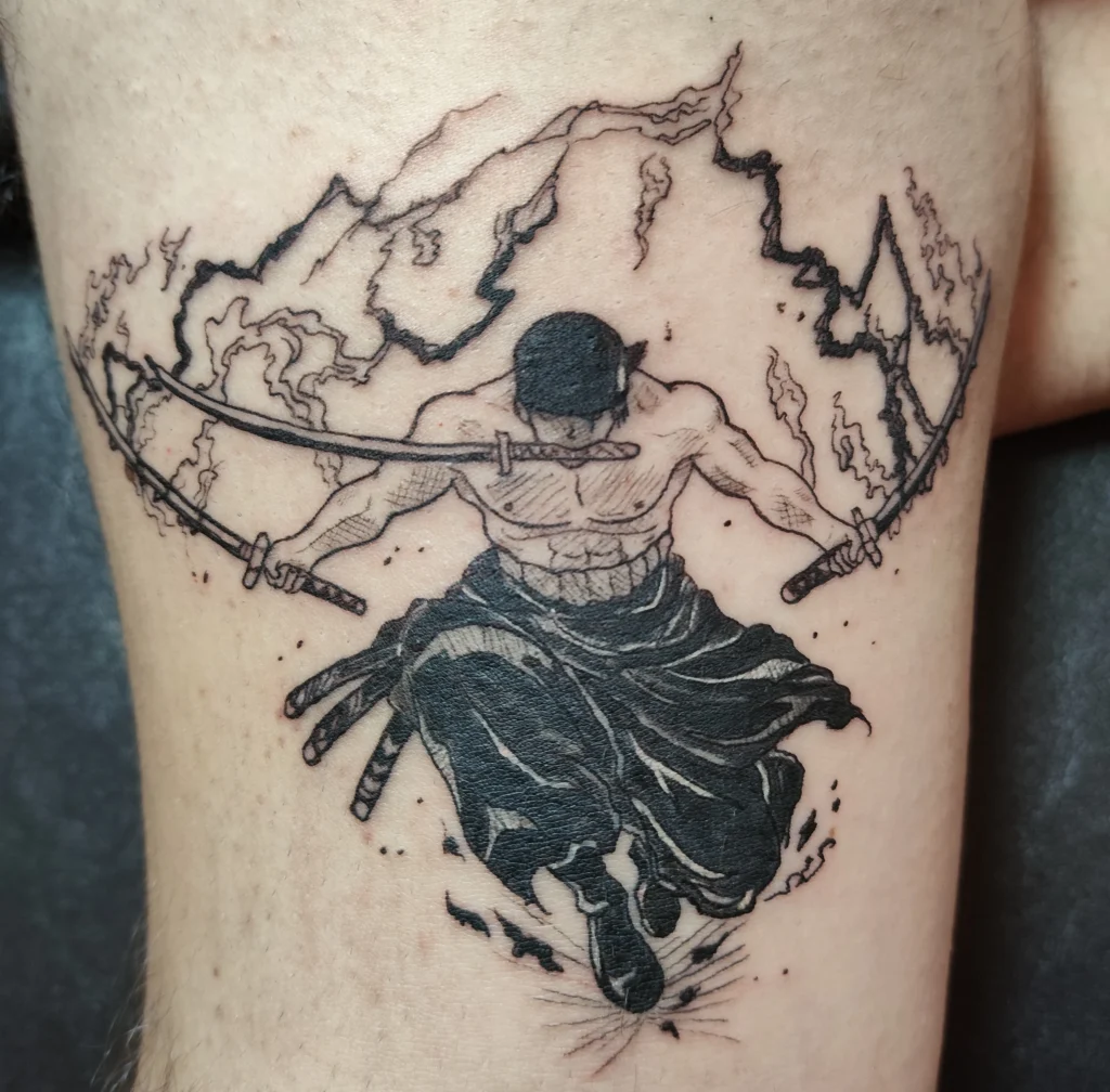 blackwork zoro malaga